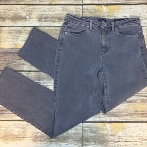 J. Jill DenimNeutral  Distressed High Rise Stretch Straight Jeans Womens Sz 4